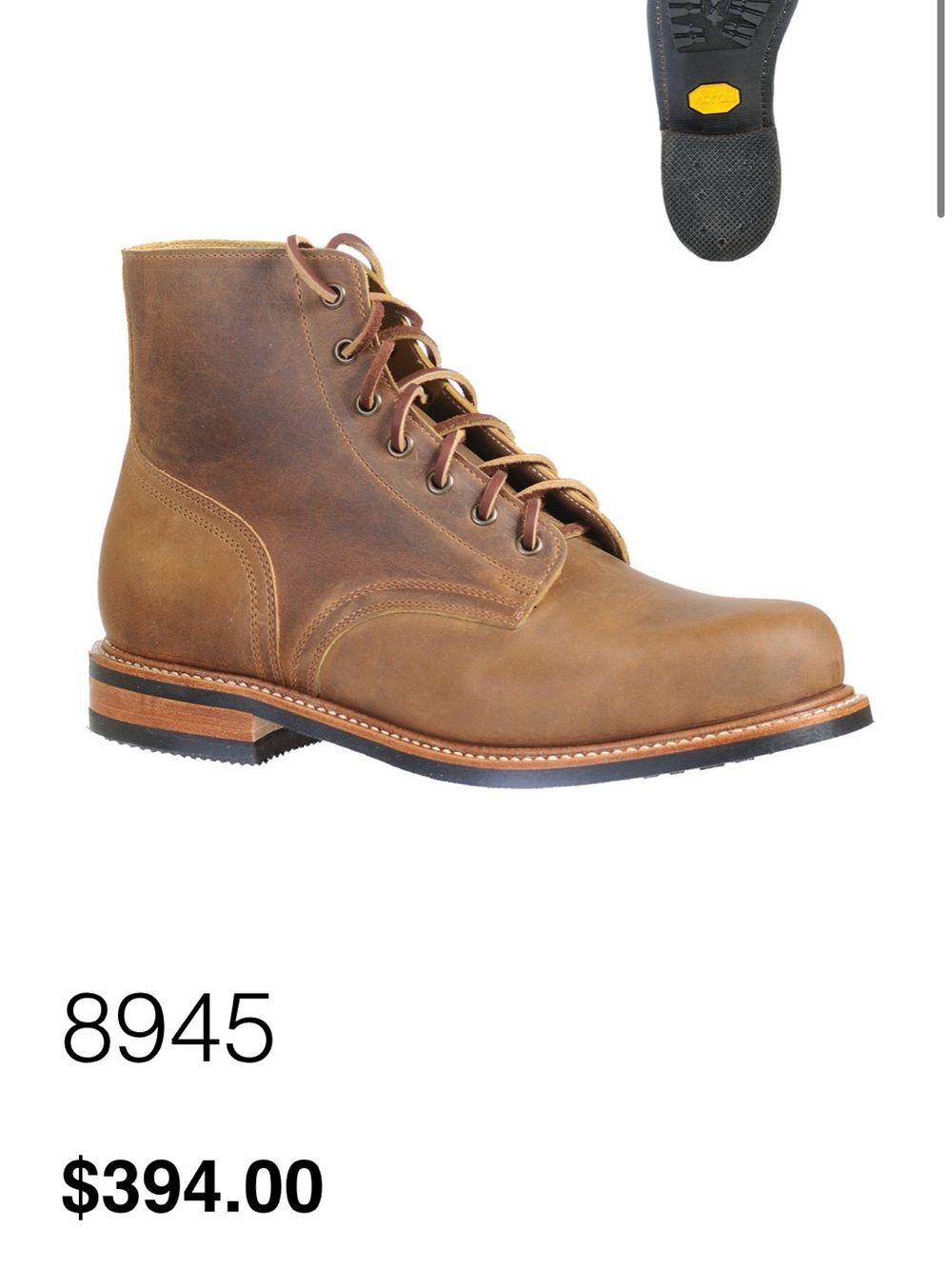 Women's Lace-Up Leather Ankle Boots in Brown Bison Leather